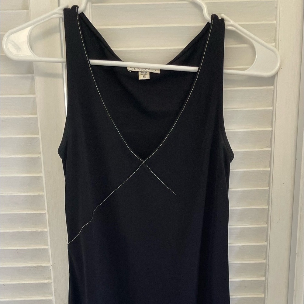 BCBG Max Azaria sexy long black dress.